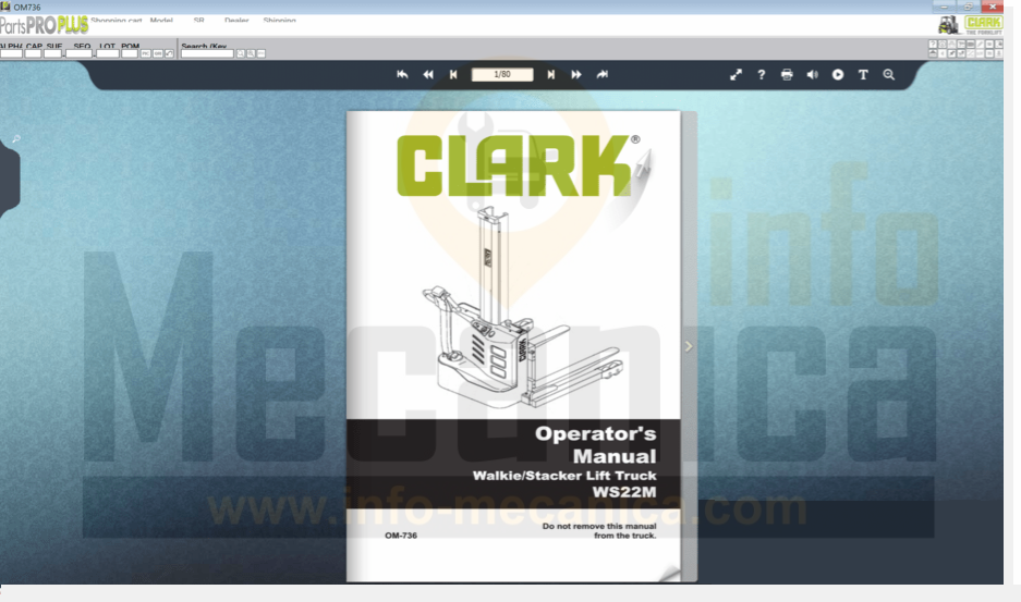 Clark Forklift Parts Pro Plus 07 2020 Info Mecanica Venta E Instalacion De Equipos De Diagnostico